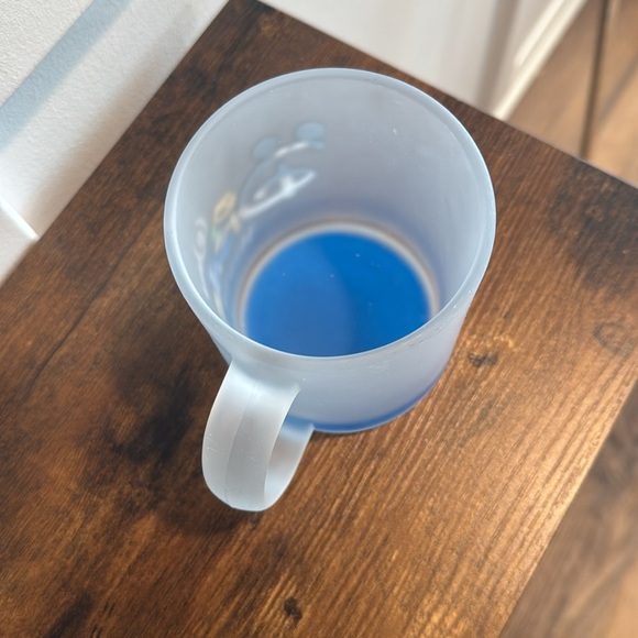 Vintage Walt Disney World Coffee Mug Cup Frosted Glass white lettering - Picture 3 of 6